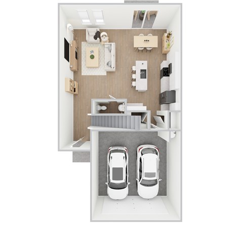 Douglas - 4 Bedroom 2.5 Bath 2,121 Sq. Ft., 1st Floor Floor Plan at Beacon at Hymeadow, Texas